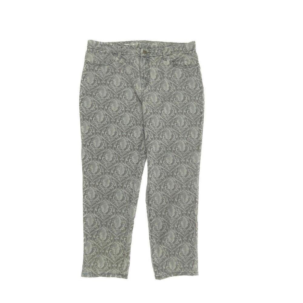 Chico's Gray Patterned Women Jeans